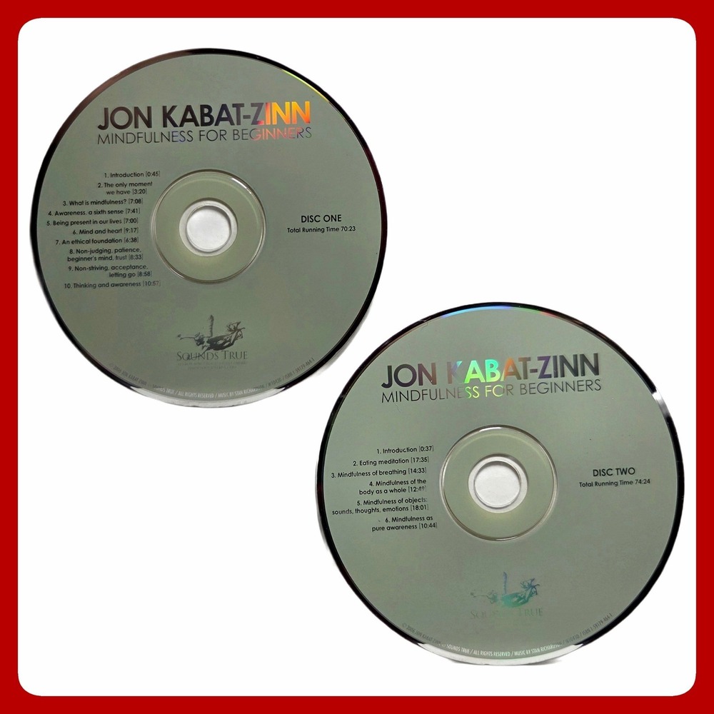 Mindfulness For Beginners Jon Kabat-Zinn 2 Audio CD Set Meditation Sounds True
